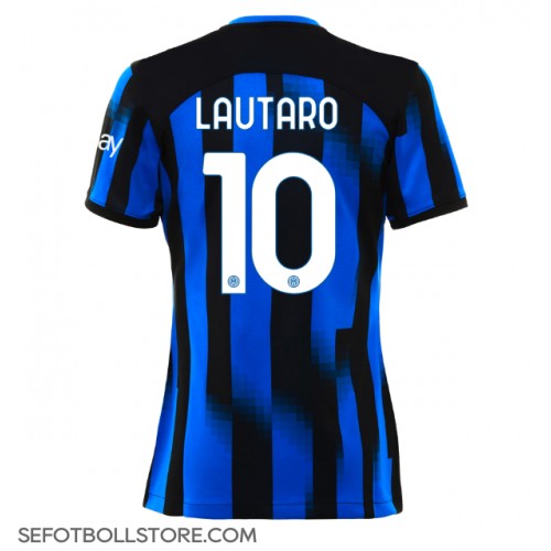 Inter Milan Lautaro Martinez #10 Replika Hemmatröja Dam 2023-24 Kortärmad